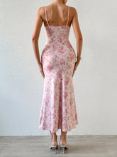 Ladies' Floral Print Mermaid Hem Cami Dress